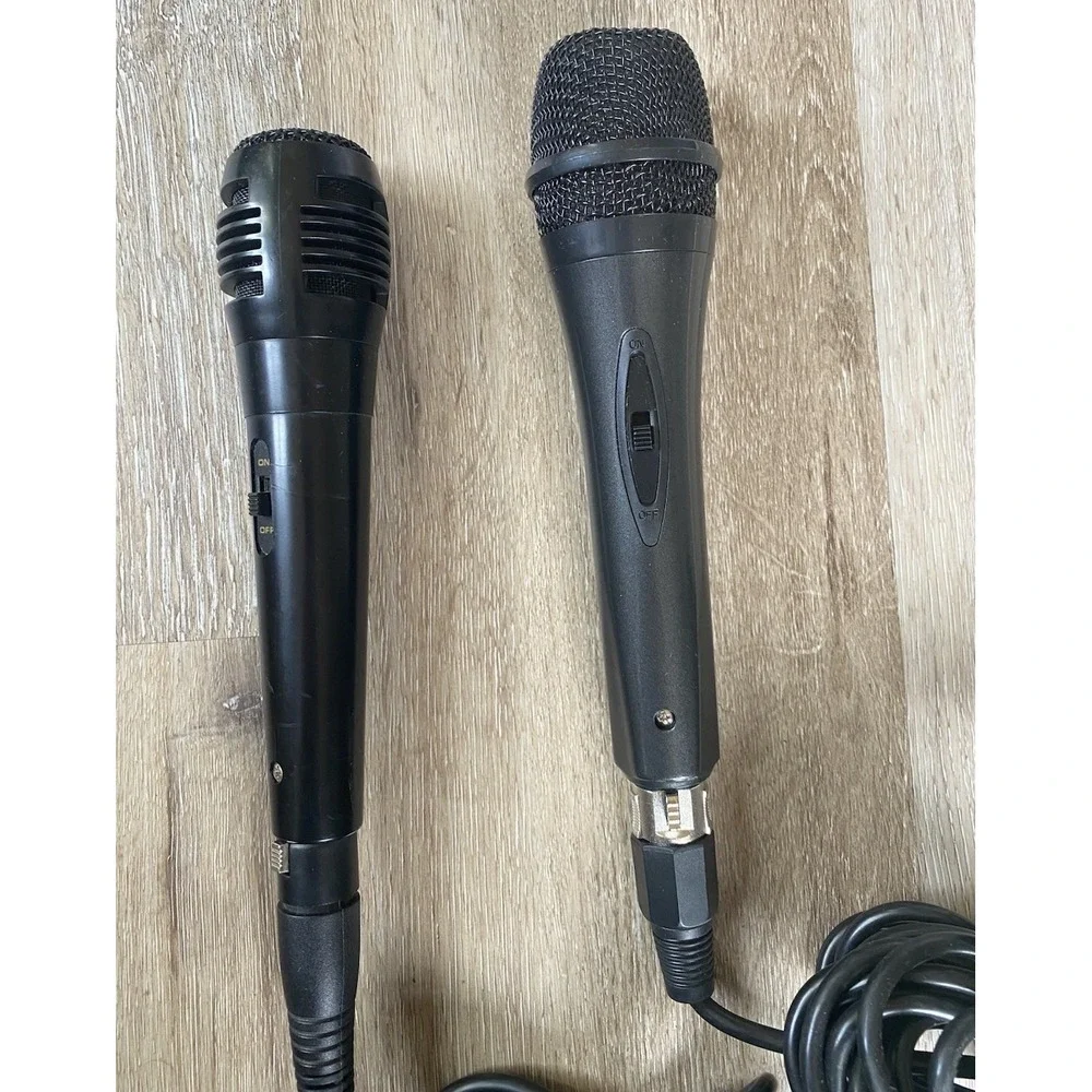 2 Wired Karaoke Machine Dynamic Vocal Microphone Handheld